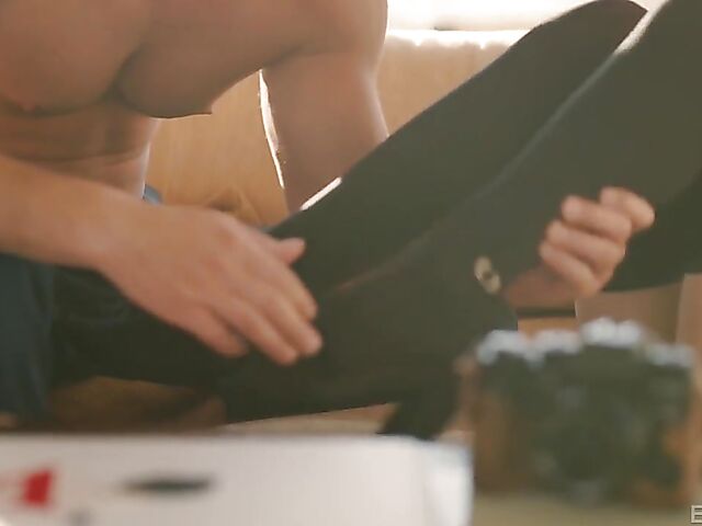 Sensual sex with beautiful photographer Liv Wild