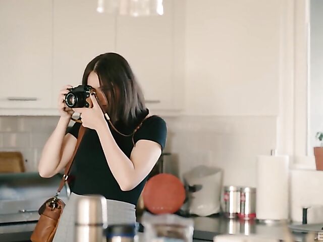 Sensual sex with beautiful photographer Liv Wild