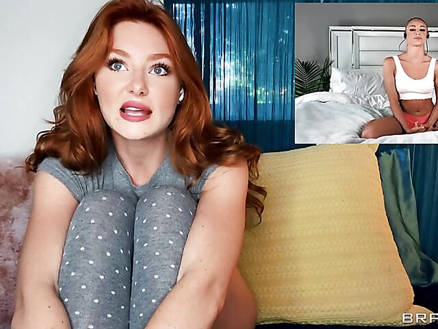 Lacy Lennon & Emma Hix - Girls masturbate together via video chat