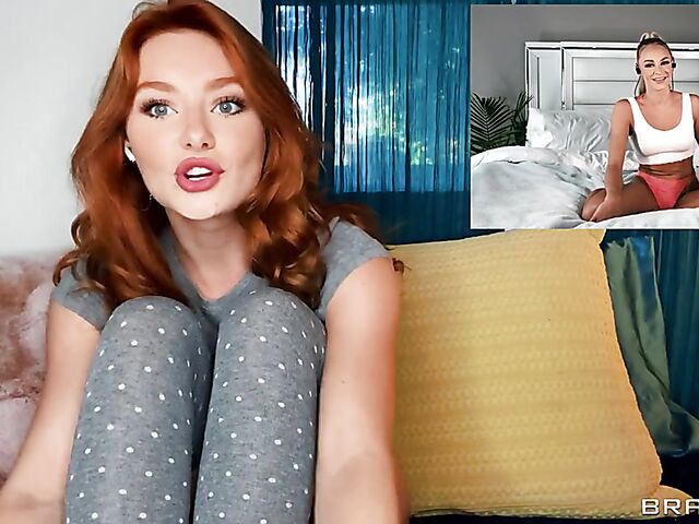 Lacy Lennon & Emma Hix - Girls masturbate together via video chat