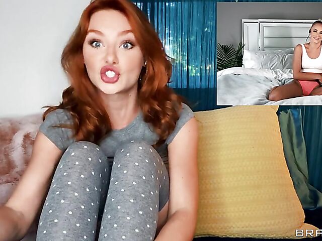 Lacy Lennon & Emma Hix - Girls masturbate together via video chat