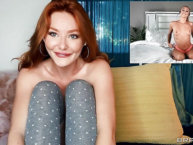 Lacy Lennon & Emma Hix - Girls masturbate together via video chat