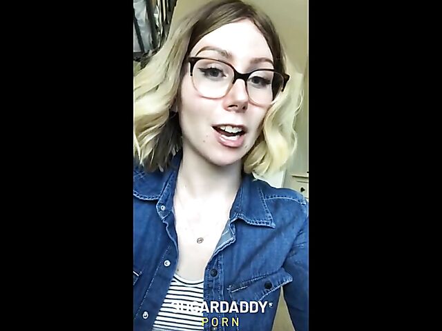 Abbi Richards - Pale girl with glasses anal fucked