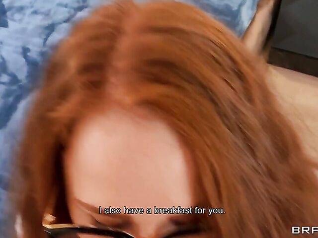 Big booty anal with four-eyed curvy redhead Yola Flimes