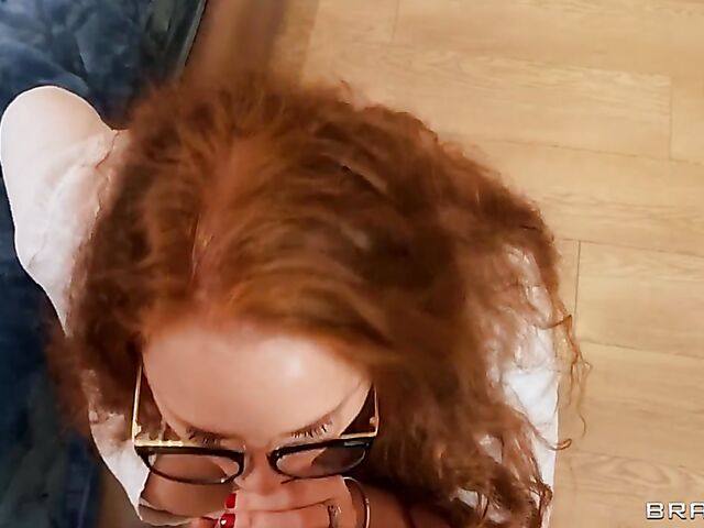 Big booty anal with four-eyed curvy redhead Yola Flimes