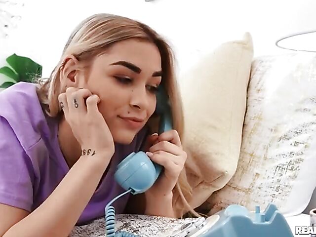 Horny girl Delilah Day has a good time with Alex Legend and love his fat cock