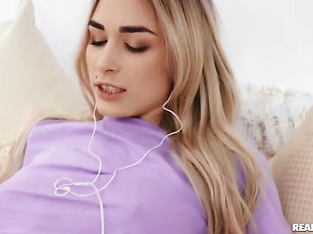 Horny girl Delilah Day has a good time with Alex Legend and love his fat cock