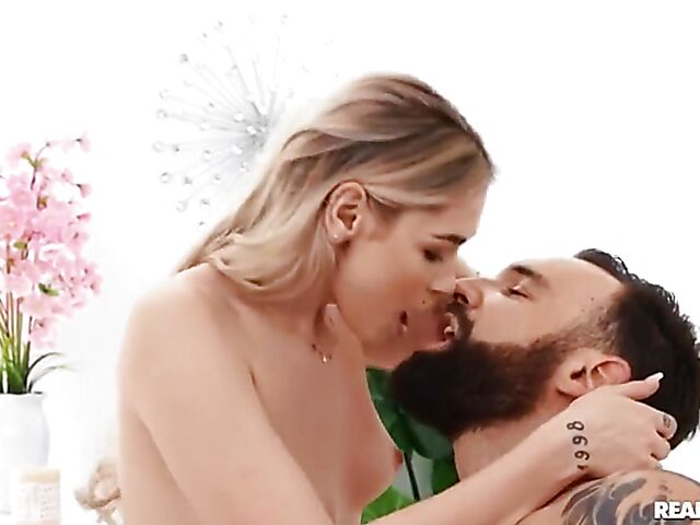 Horny girl Delilah Day has a good time with Alex Legend and love his fat cock