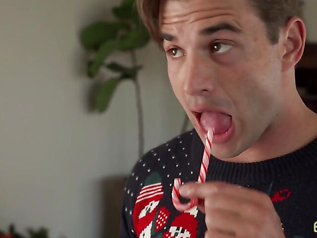 Exotic Christmas threesome by the fireplace with Lulu Chu and Vanna Bardot