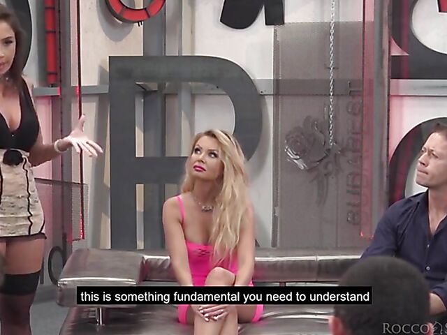 Big gangbang orgy in Rocco Siffredi Academy with Malena, Megan Inky and Joanna Bujoli