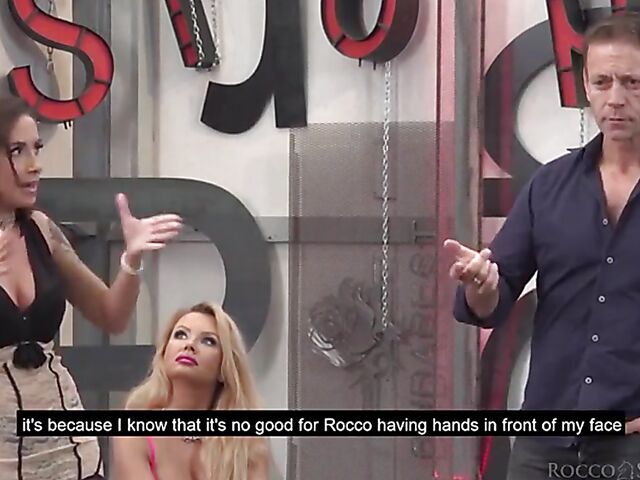 Big gangbang orgy in Rocco Siffredi Academy with Malena, Megan Inky and Joanna Bujoli