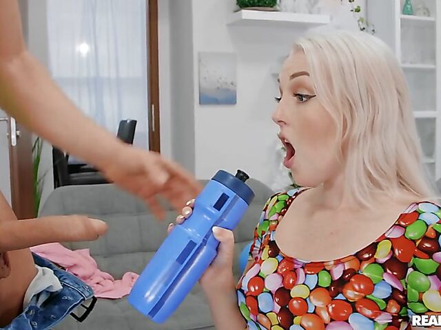 Lovita Fate - Shaved blonde babe workout and fuck