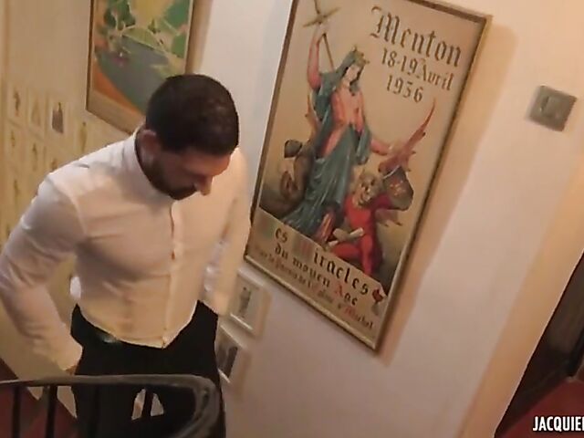 Wet bombshell with fake tits Joanna gets ass fucked after shower