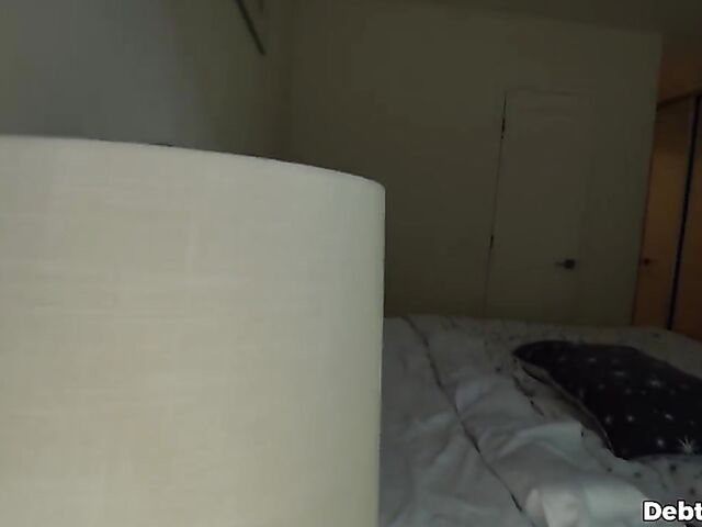 Liz Jordan - POV teen brunette Liz Jordan pays debt with her pussy