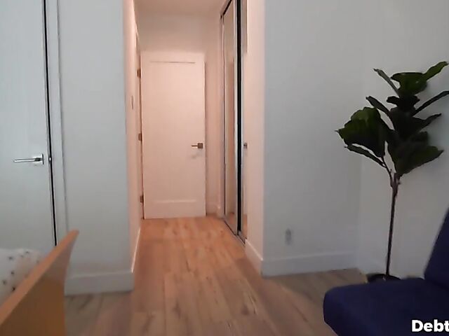 Liz Jordan - POV teen brunette Liz Jordan pays debt with her pussy