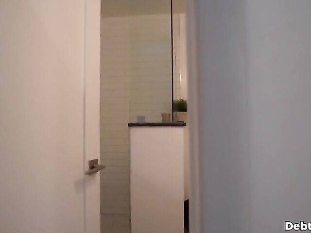 Liz Jordan - POV teen brunette Liz Jordan pays debt with her pussy