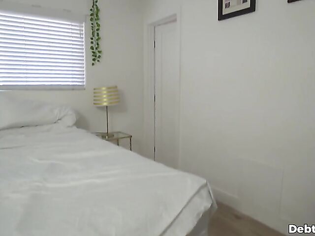 Liz Jordan - POV teen brunette Liz Jordan pays debt with her pussy