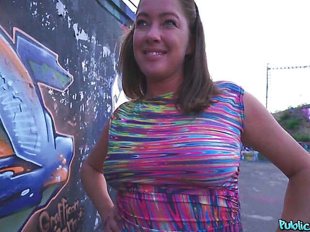 Slutty Elisa Tiger gets picked up and paid for sex in a public place