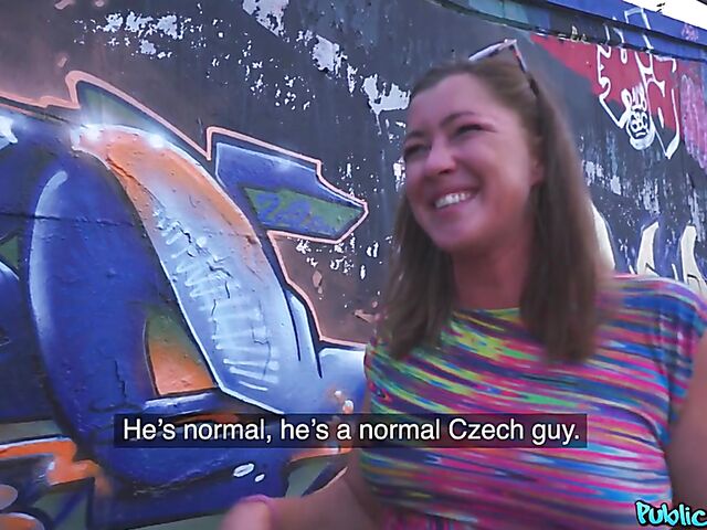 Slutty Elisa Tiger gets picked up and paid for sex in a public place