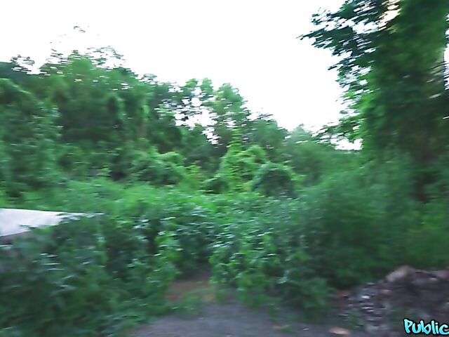 Slutty Elisa Tiger gets picked up and paid for sex in a public place