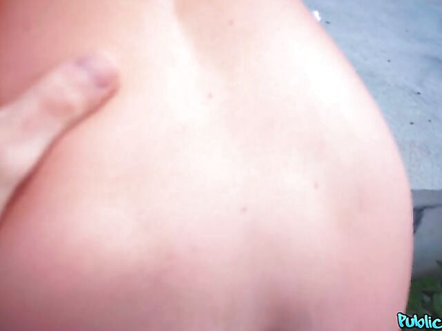 Slutty Elisa Tiger gets picked up and paid for sex in a public place