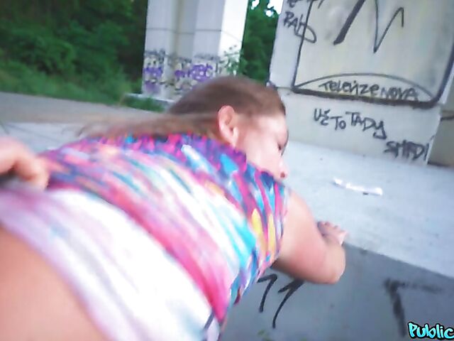 Slutty Elisa Tiger gets picked up and paid for sex in a public place