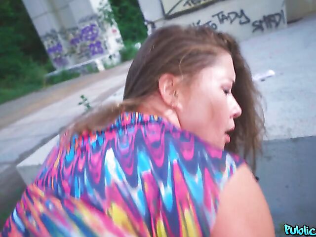 Slutty Elisa Tiger gets picked up and paid for sex in a public place