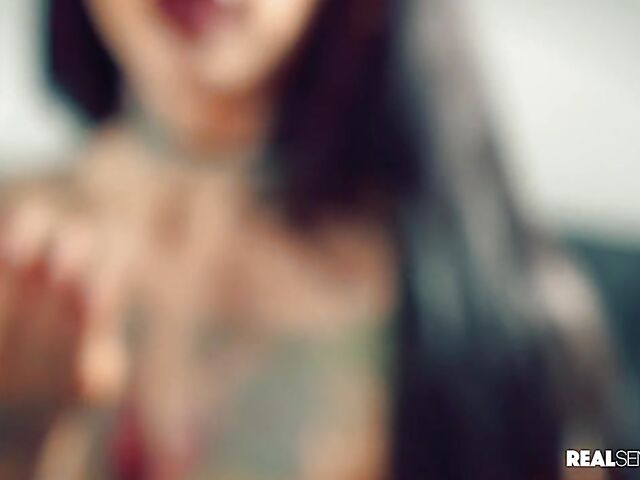 Busty tattoo pornstar Jessie Lee is back and gets nailed one more time