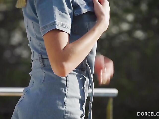 Kinky sex slave threesome with submissive Anastasia Brokelyn and mistress Marica Chanelle