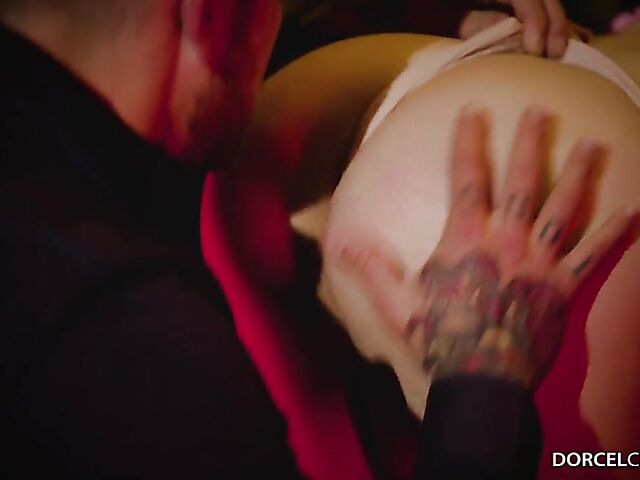 Kinky sex slave threesome with submissive Anastasia Brokelyn and mistress Marica Chanelle