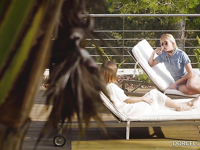 Kinky sex slave threesome with submissive Anastasia Brokelyn and mistress Marica Chanelle