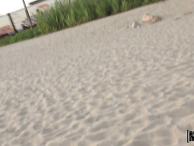 POV beach sex with young nudist Silvia Soprano