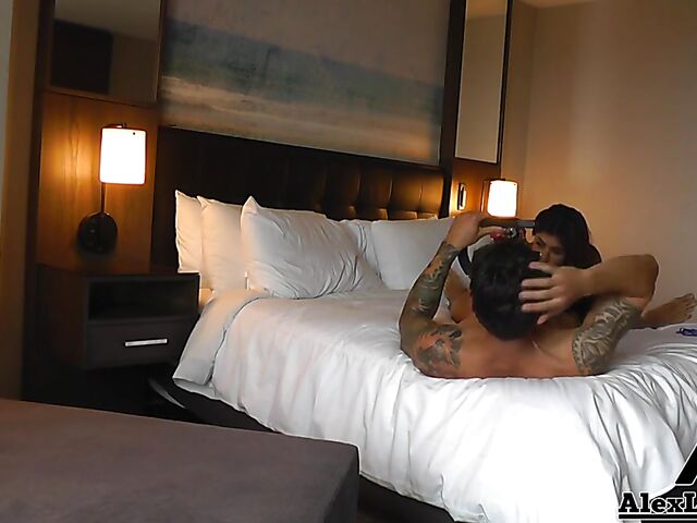 Behind the scenes fuck with Alex Legend and Gabby Quinteros filming it POV