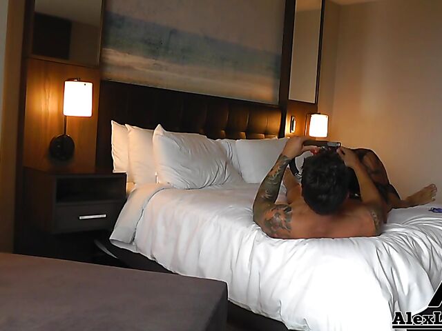 Behind the scenes fuck with Alex Legend and Gabby Quinteros filming it POV