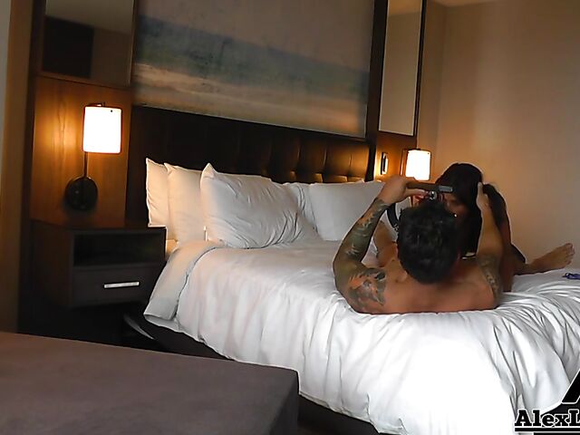 Behind the scenes fuck with Alex Legend and Gabby Quinteros filming it POV