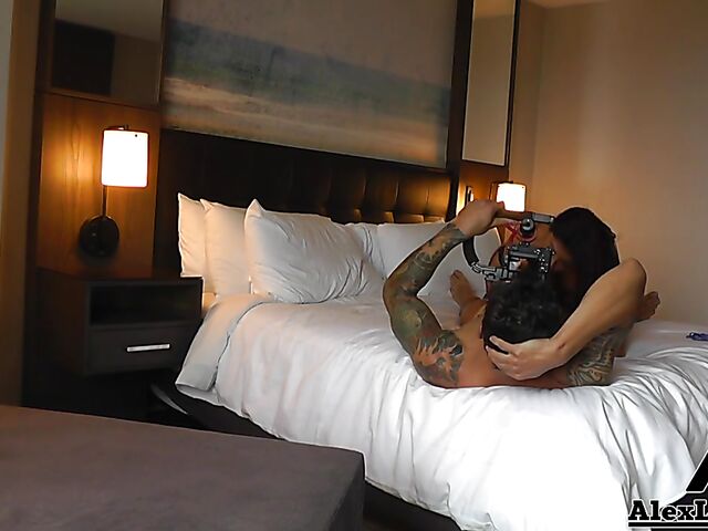 Behind the scenes fuck with Alex Legend and Gabby Quinteros filming it POV