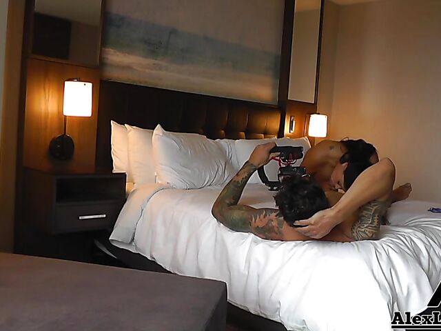 Behind the scenes fuck with Alex Legend and Gabby Quinteros filming it POV