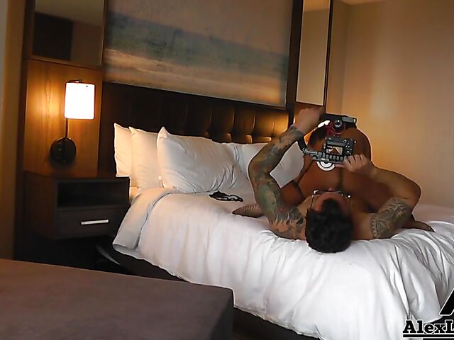 Behind the scenes fuck with Alex Legend and Gabby Quinteros filming it POV