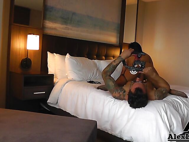 Behind the scenes fuck with Alex Legend and Gabby Quinteros filming it POV