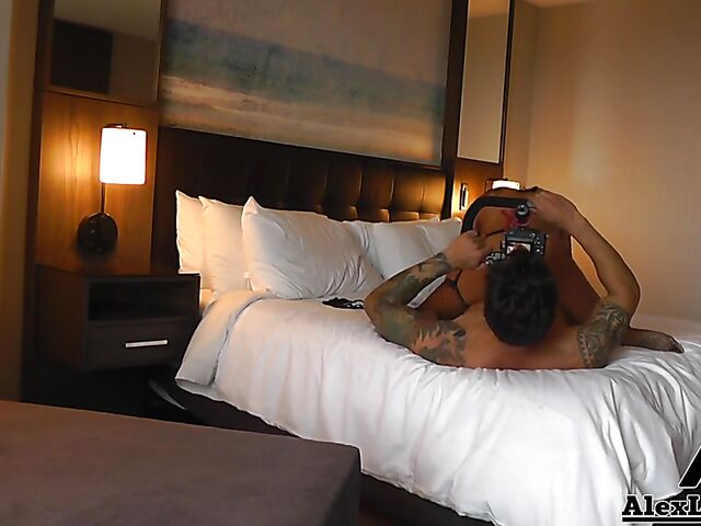 Behind the scenes fuck with Alex Legend and Gabby Quinteros filming it POV