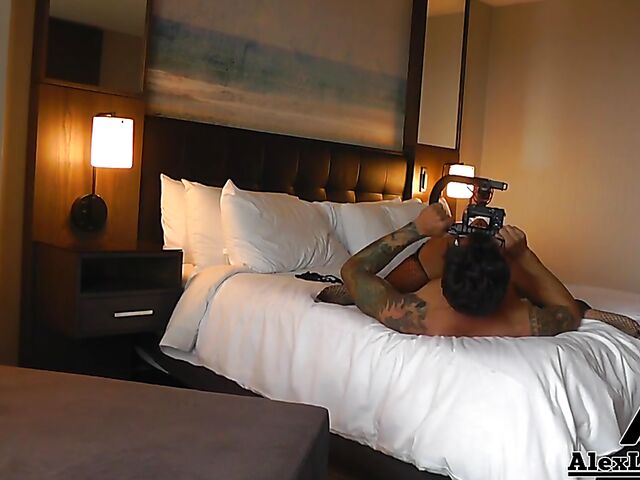 Behind the scenes fuck with Alex Legend and Gabby Quinteros filming it POV