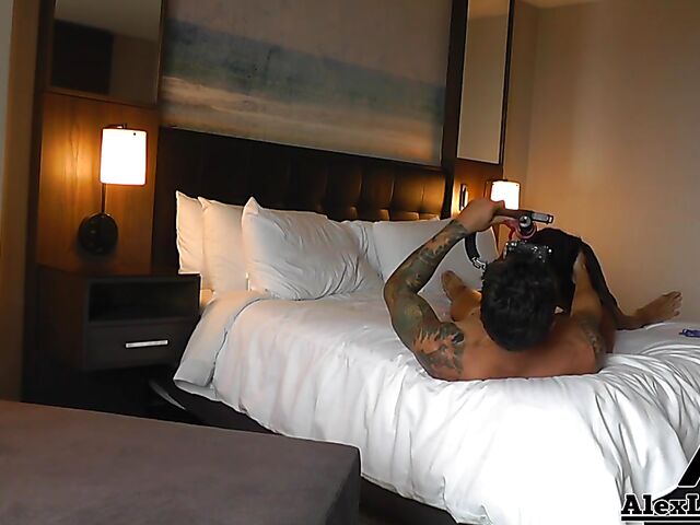 Behind the scenes fuck with Alex Legend and Gabby Quinteros filming it POV