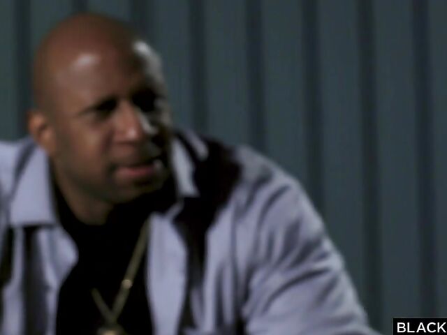 Two black cocks fuck blonde Elsa Jean at both ends