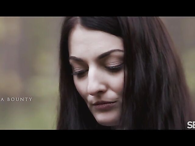 Sensual lesbian lovers Alysia Bounty and Tina Kay go to bed