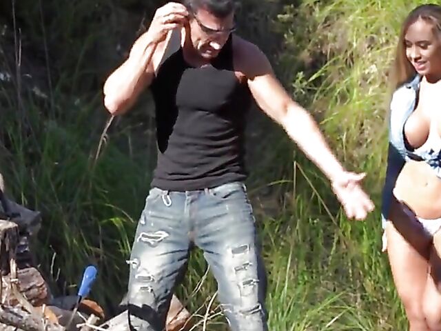 Big tits outdoor fuck in the mountains with perfect Briana Banderas