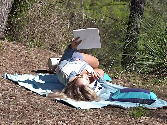 Big tits outdoor fuck in the mountains with perfect Briana Banderas