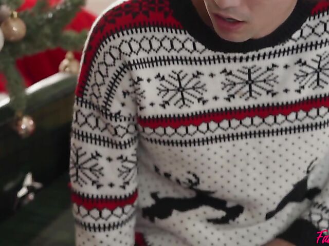 Aaliyah Love & Alexis Tae - Family swingers Xmas foursome by the fire