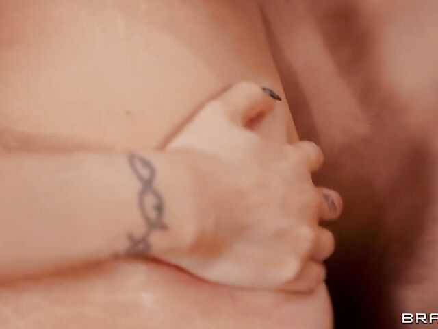 Cuckold Santa watching big tits MILF Romi Rain fuck Keiran Lee on Christmas