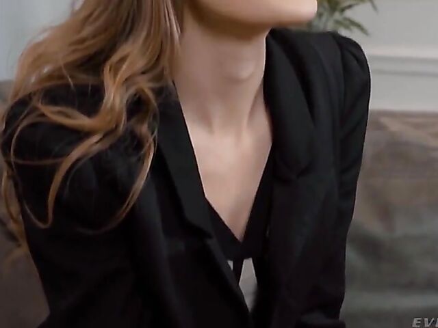 Slim anal lover Angelika Grays needs another girl for ATM