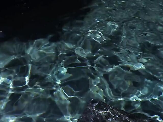 Bikini hottie Sofi Ryan shows her big natural boobs in the pool in the hope of getting a good fuck